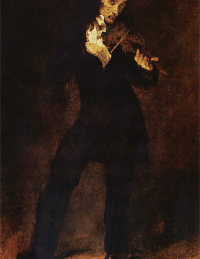 Retrato de Paganini por Delacroix